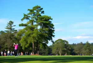 Arizona State Golf Team competing in a collegiate tournament