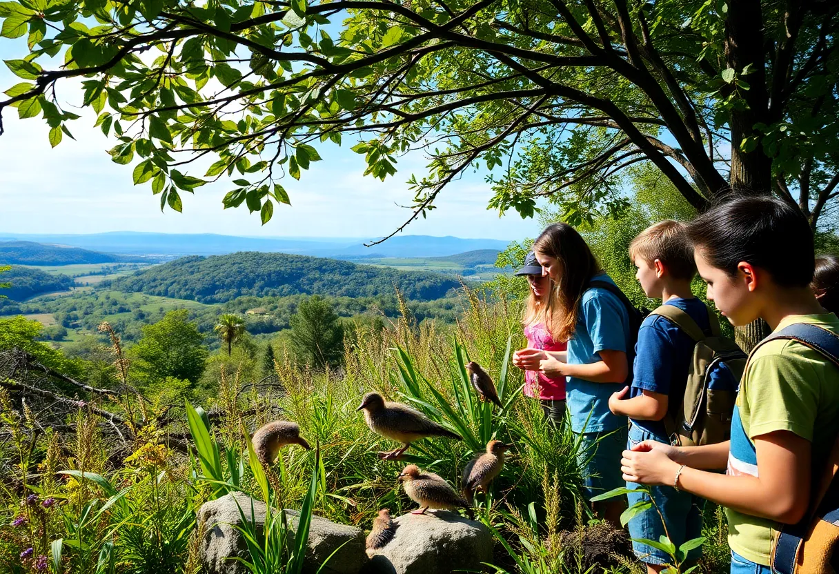 Students participating in conservation activities at Arizona State University.