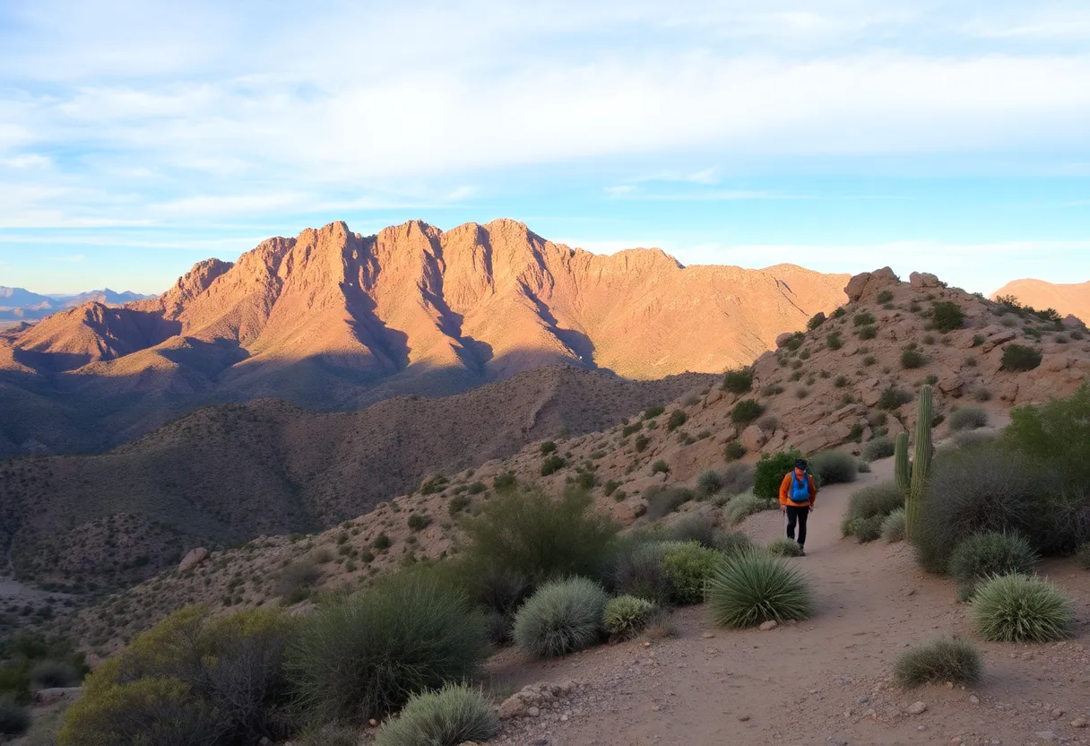 Hiking trails on Camelback Mountain in Phoenix