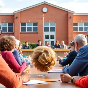 Claremont School Board meeting discussing school closure