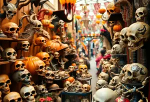Eclectic items at Halloween Market in Phoenix