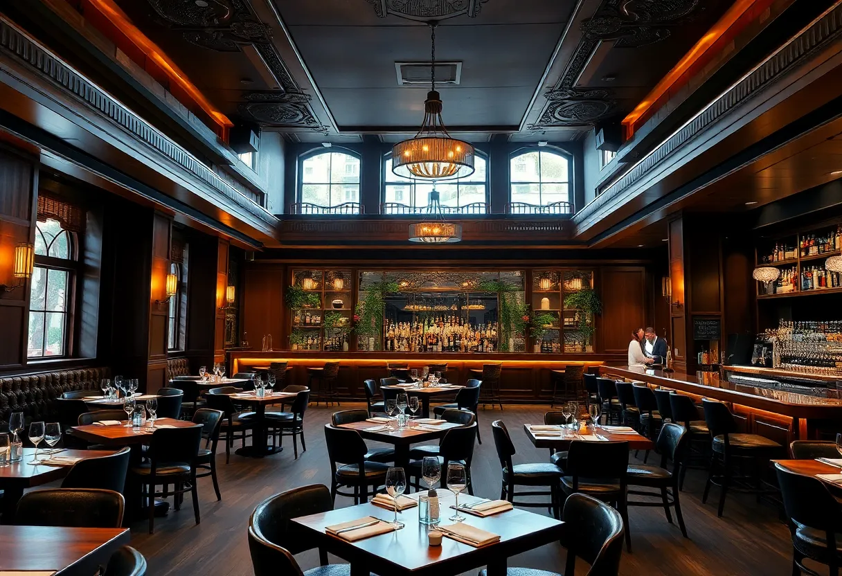 Interior of J. Alexander's steakhouse in Chandler