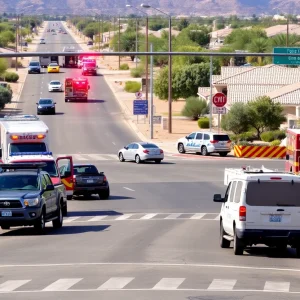 Emergency response at Laveen Village collision scene