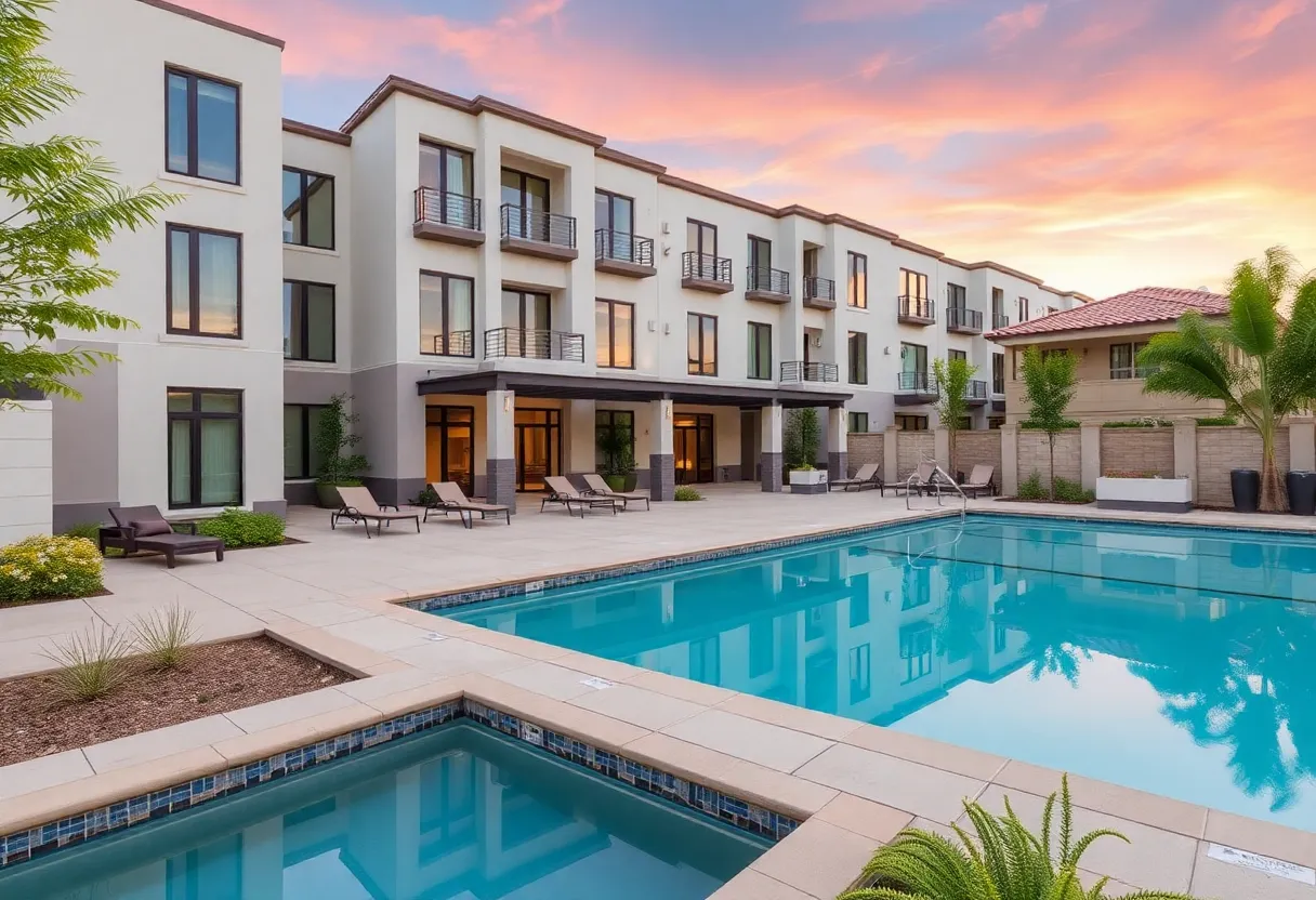 Luxury rental community in Phoenix featuring modern amenities