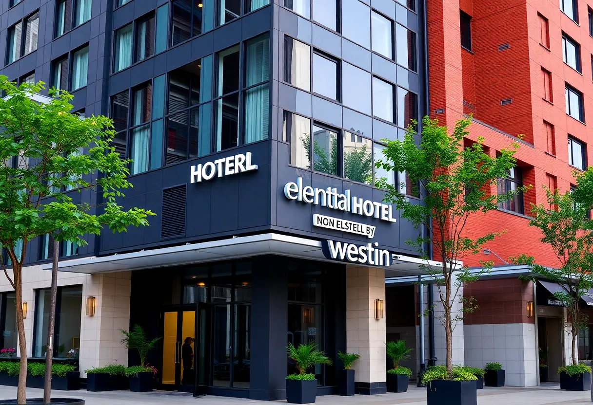 Exterior view of the new dual-branded hotel in North Phoenix