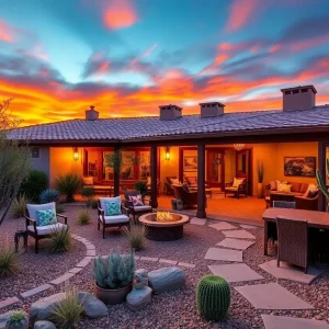 A personalized home in Phoenix with desert landscaping and modern design elements.