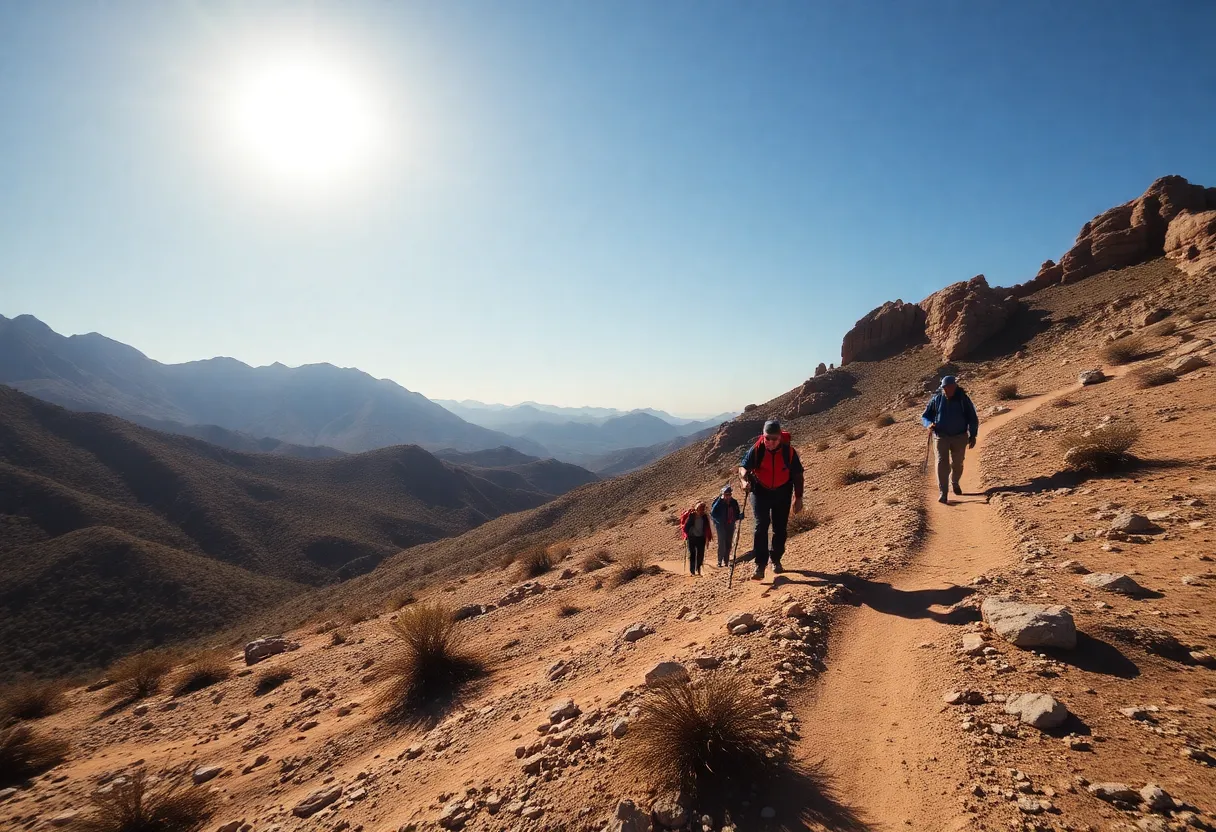 Hikers suffering from heat-related illnesses in Phoenix desert