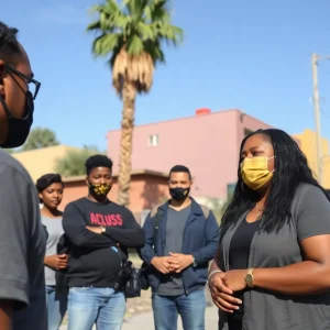 Community leaders discussing gun violence in Phoenix