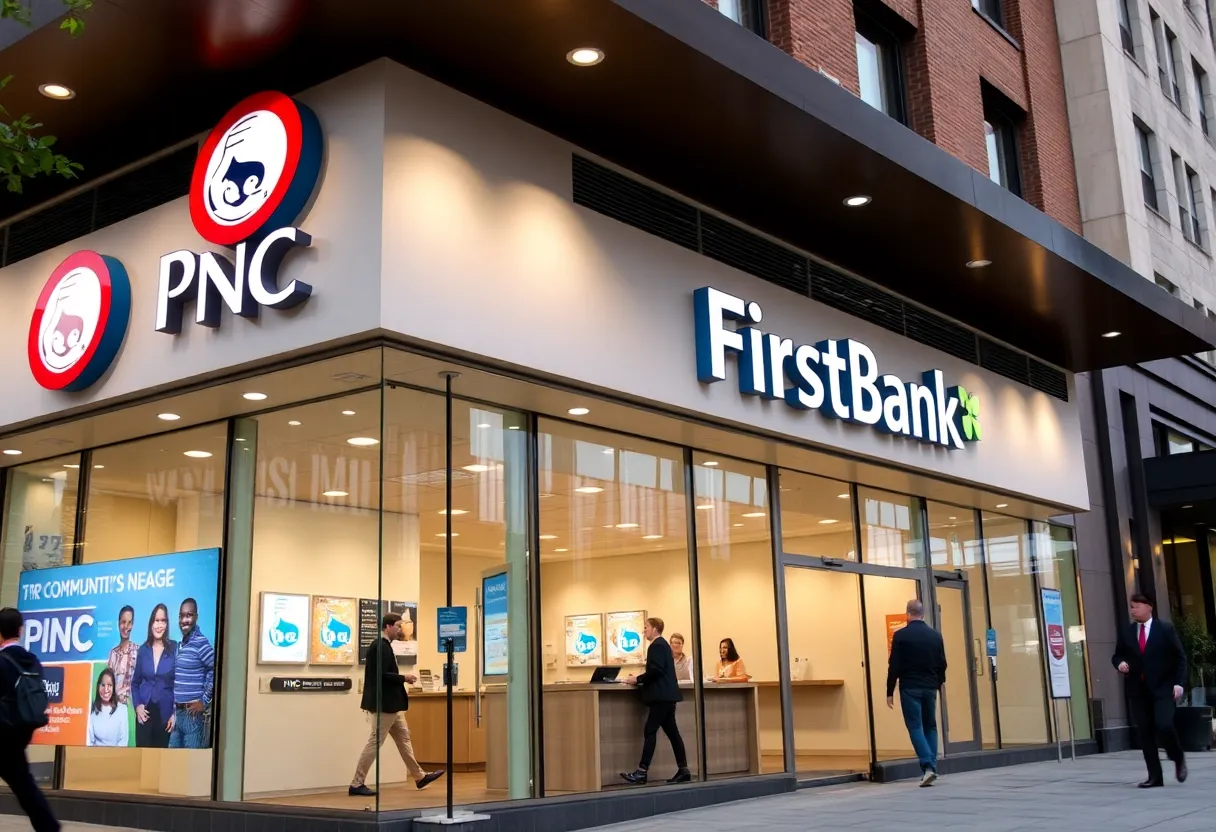 Image representing the merger between PNC Financial Services and FirstBank