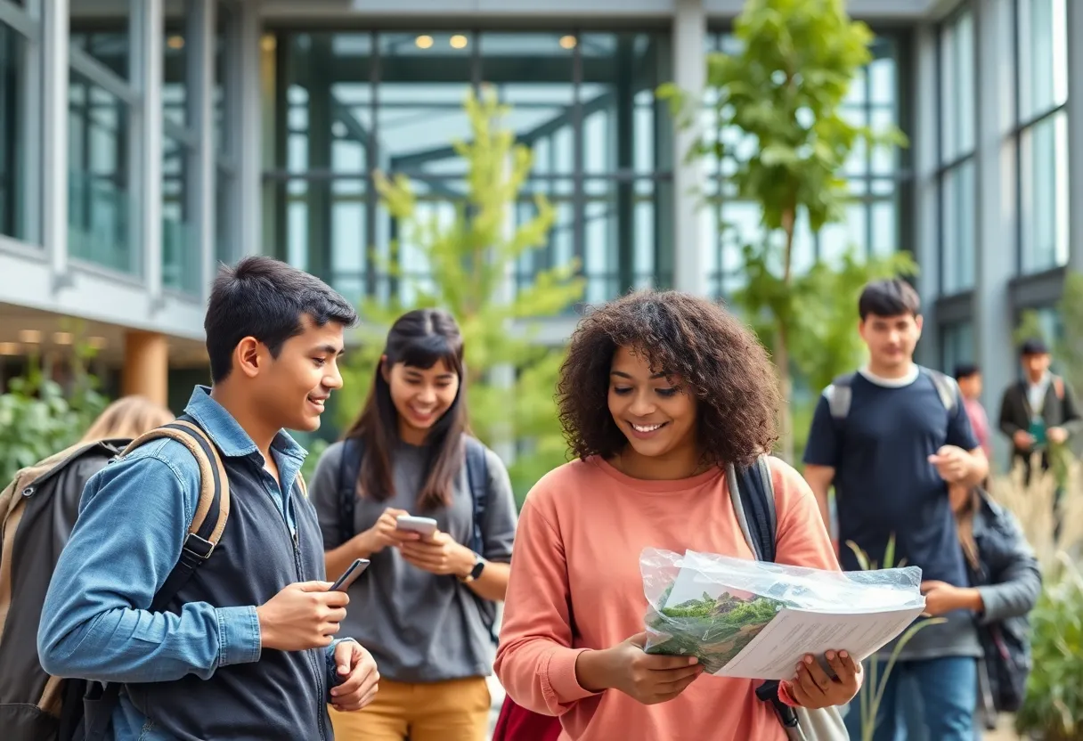 Students learning about conservation at ASU's new school