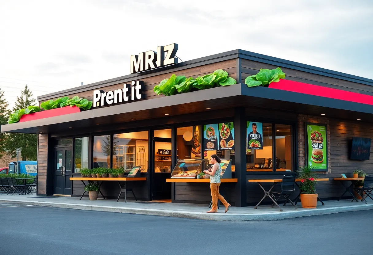 Salad and Go restaurant showcasing fresh salads