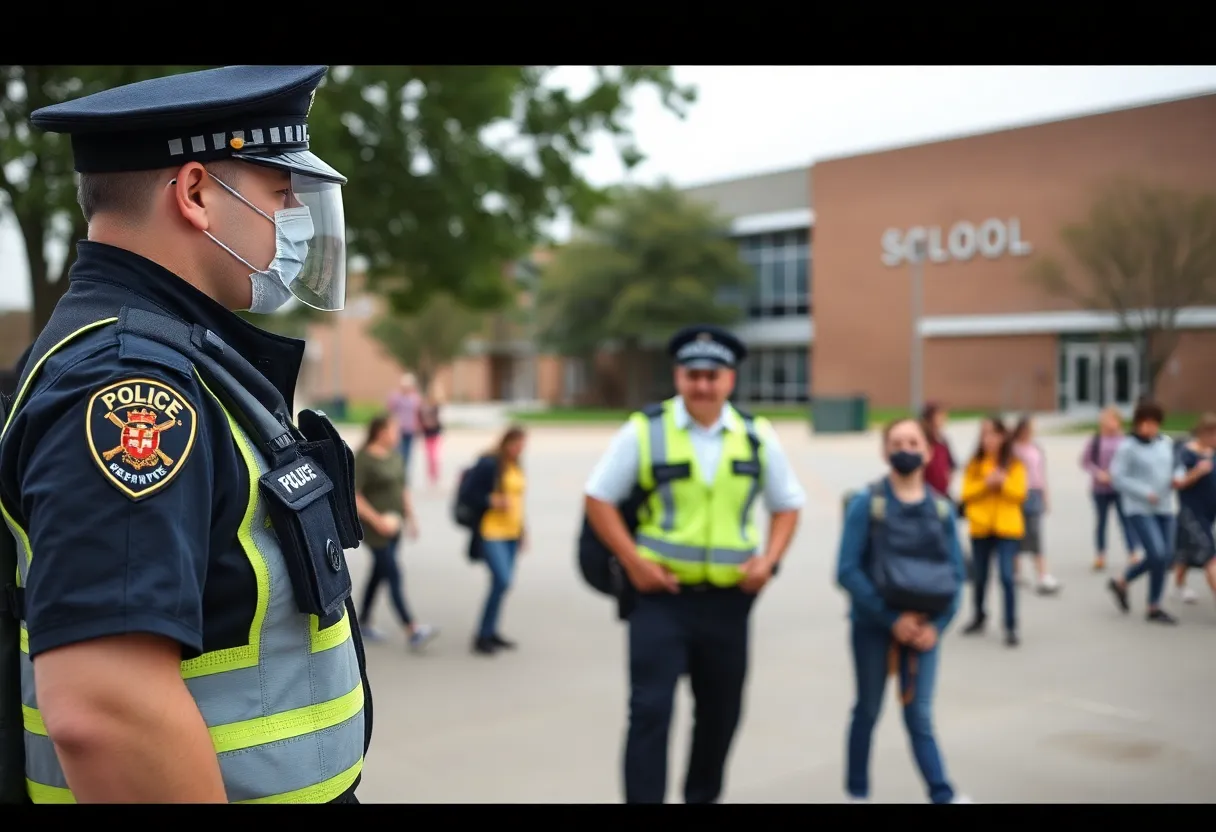 Arizona school with police officer ensuring safety