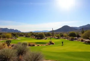 Winter view of golf course in Scottsdale, Arizona