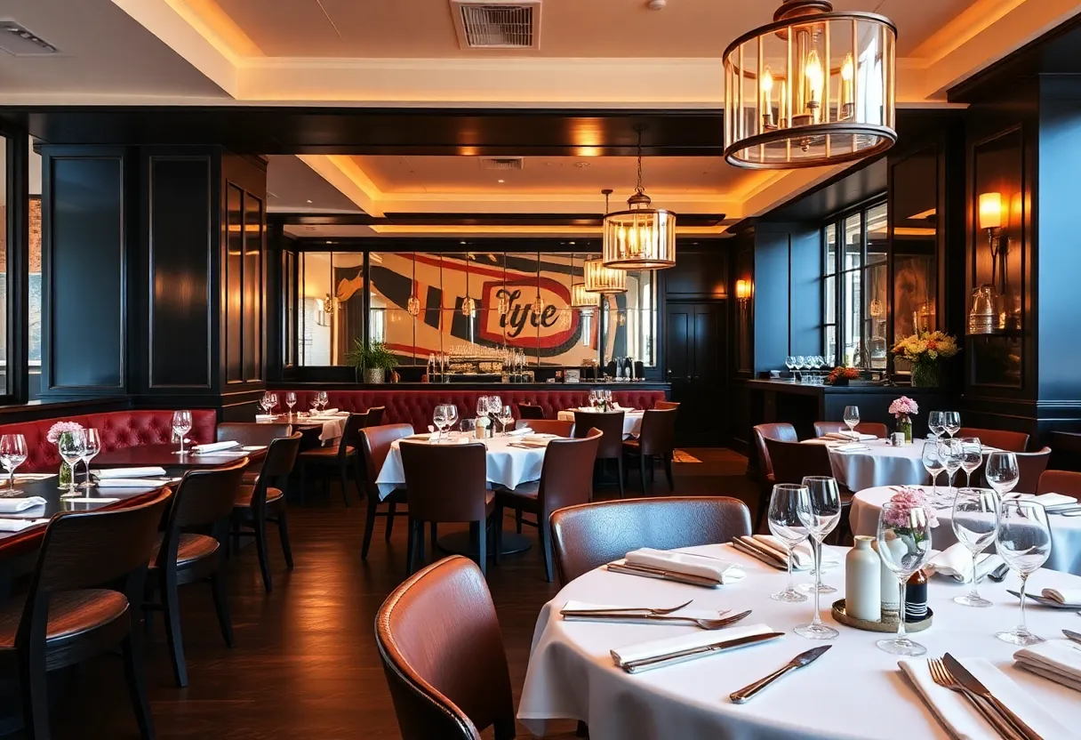 Interior view of Society Swan restaurant in Scottsdale
