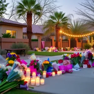 Community members showing support in Southeast Phoenix