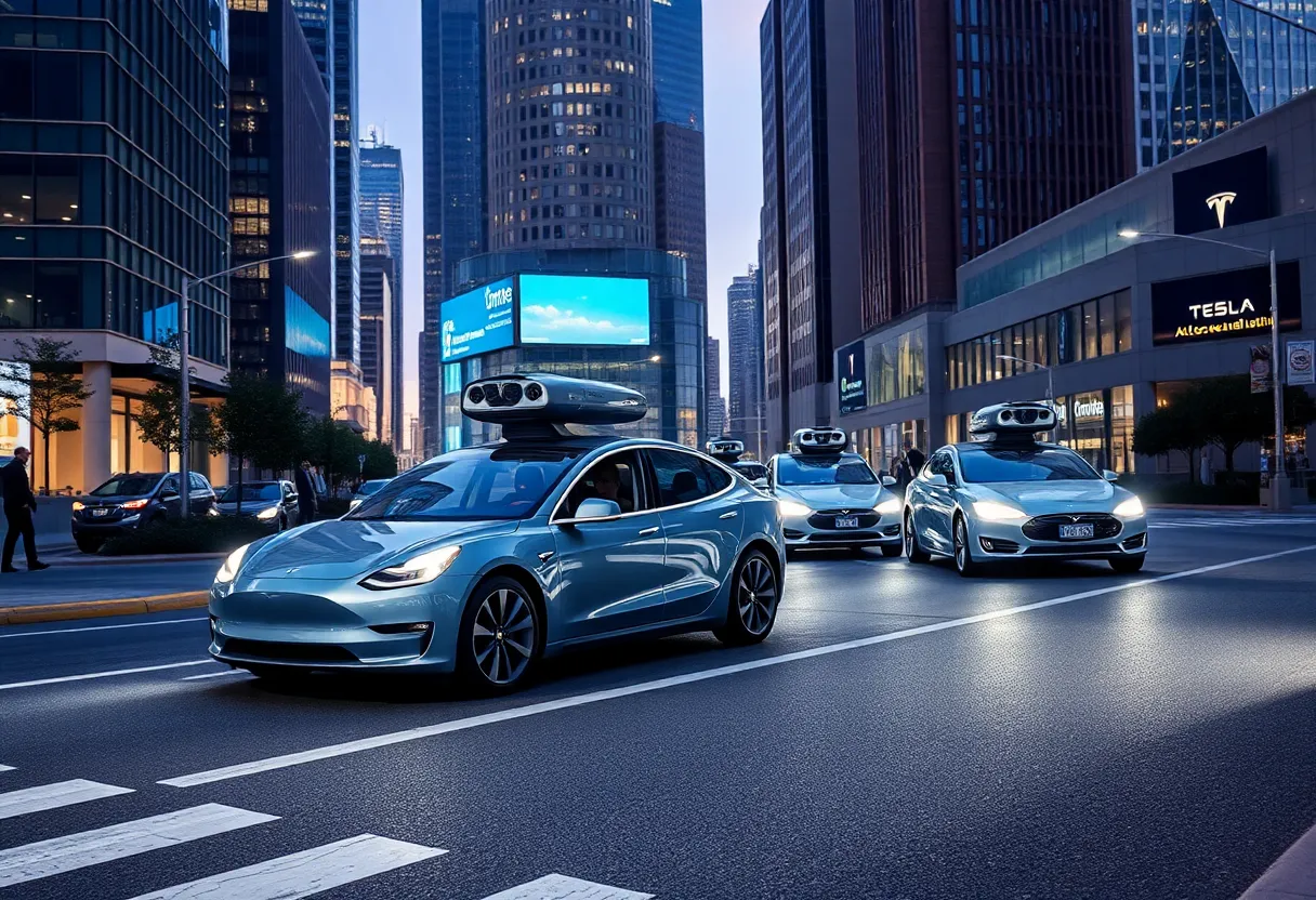 Tesla vehicles undergoing Robotaxi testing in Phoenix