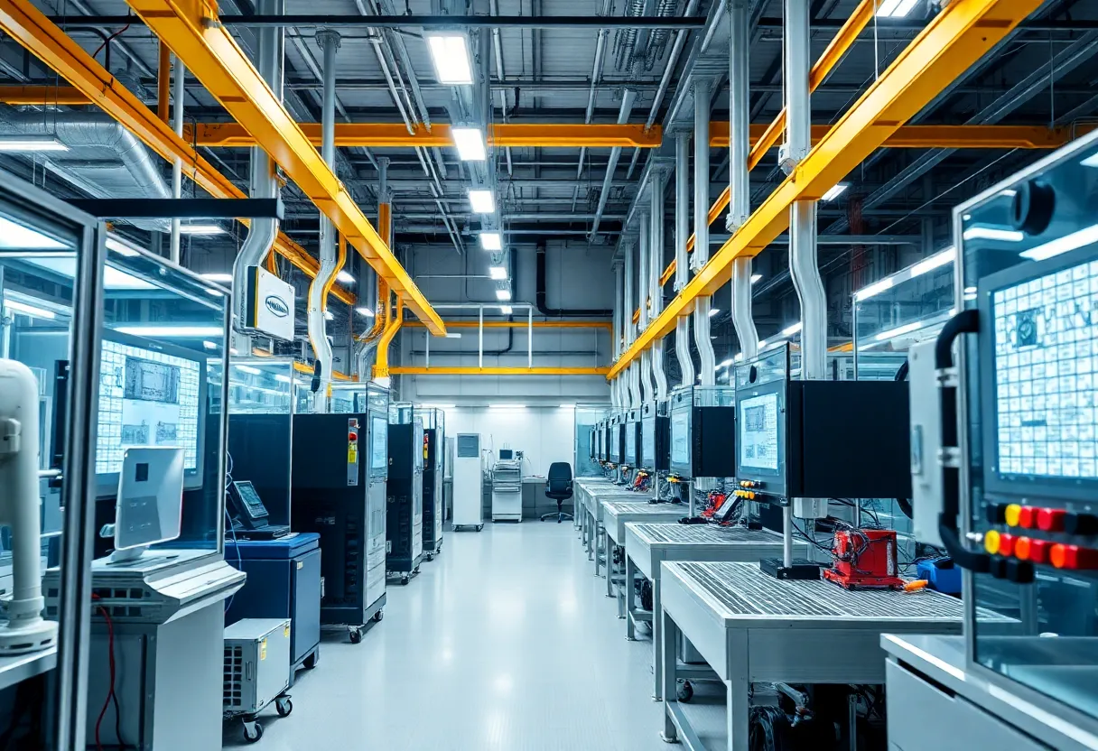 Exterior view of the TSMC Arizona semiconductor manufacturing plant.