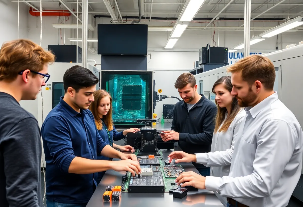Students participating in TSMC's semiconductor internship program in Arizona