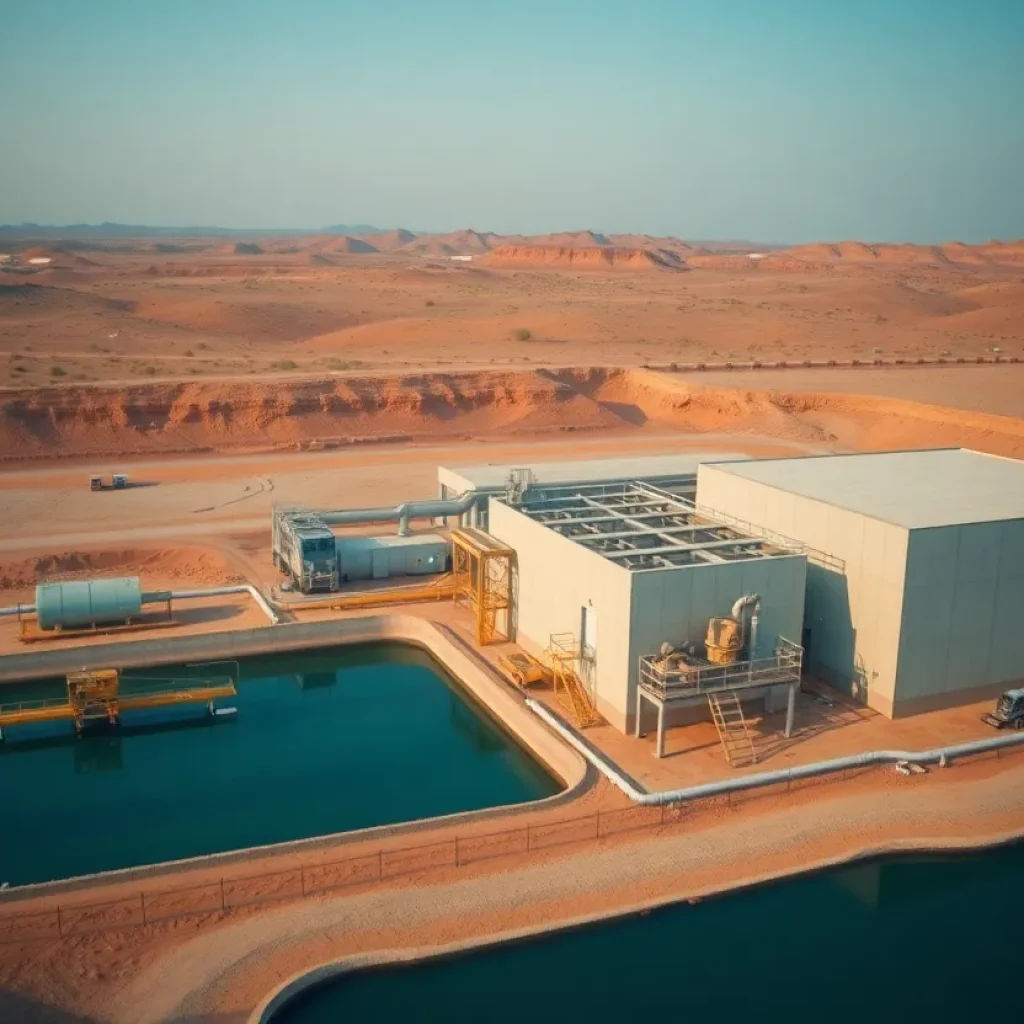Construction site of TSMC's water reclamation plant in Phoenix