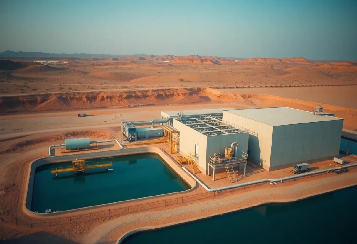 Construction site of TSMC's water reclamation plant in Phoenix
