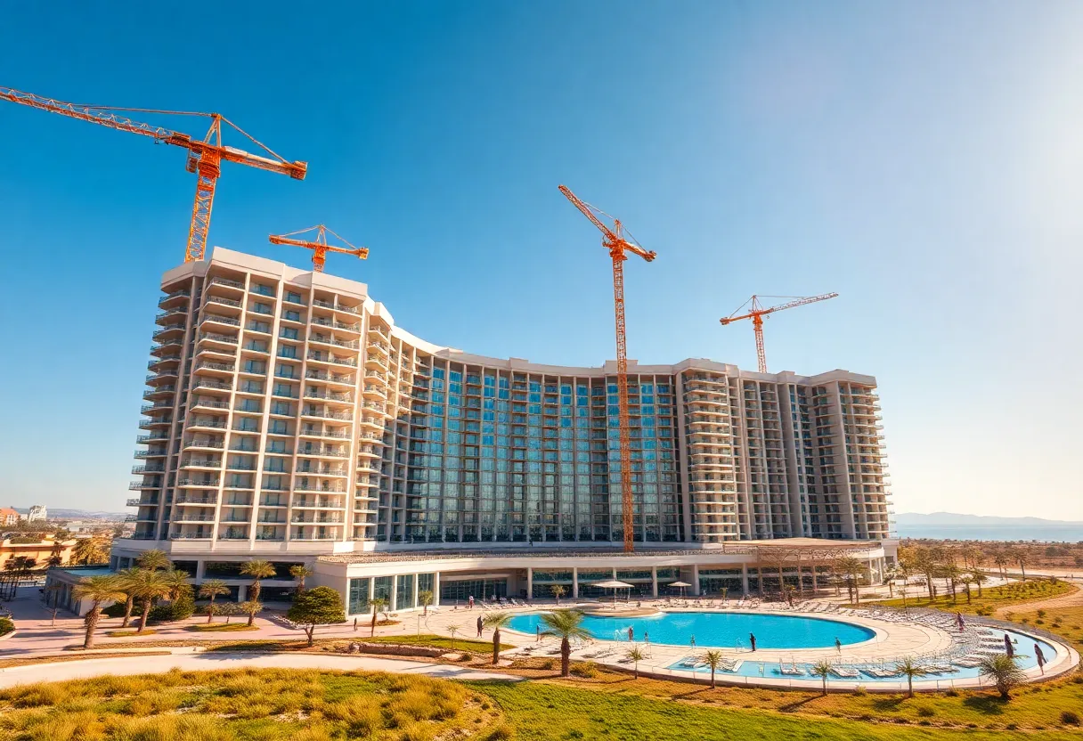 Construction site of the VAI Resort hotel in Glendale, Arizona
