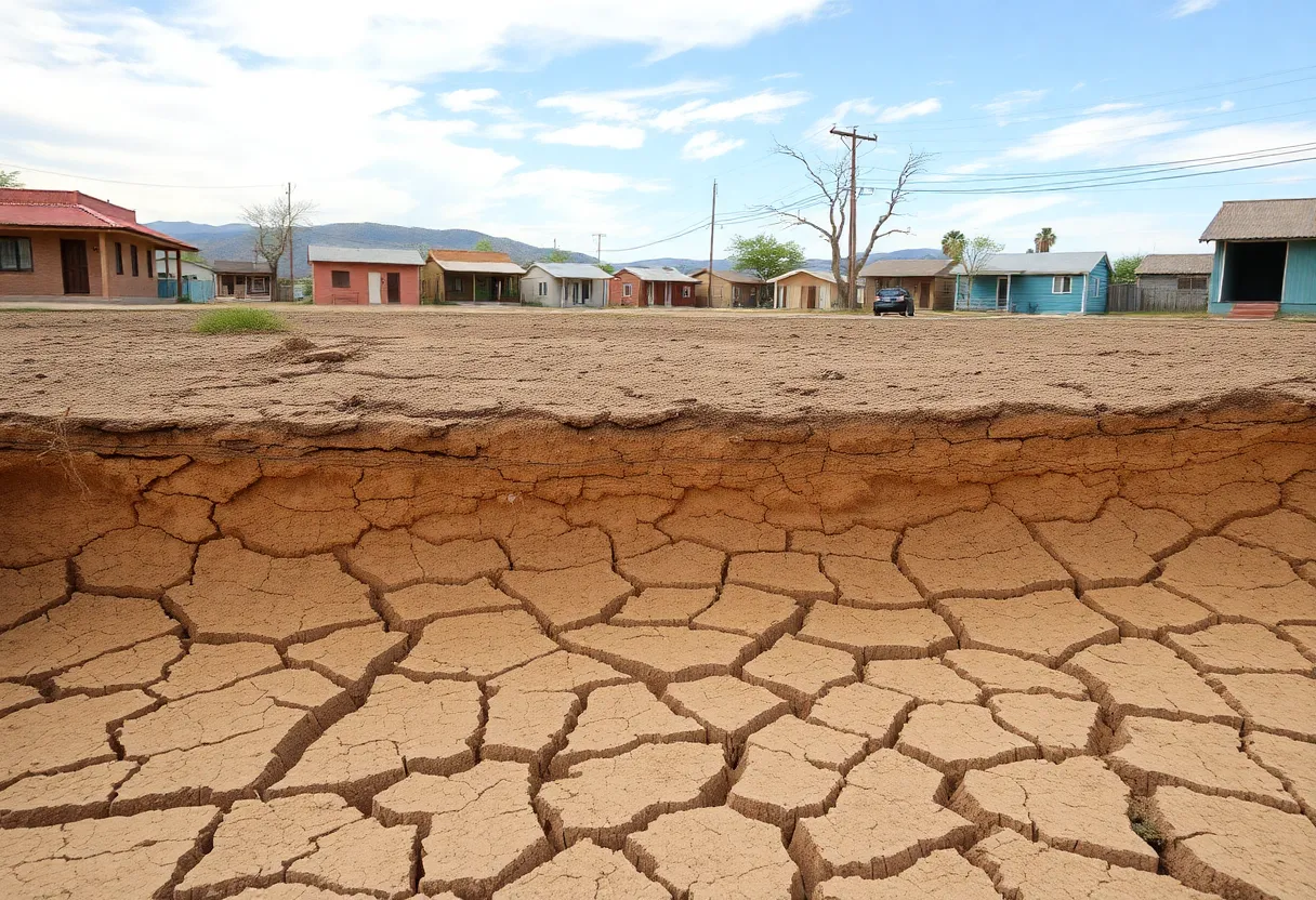 Landscape of Wenden, Arizona, showing impact of groundwater depletion.