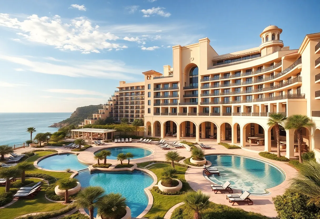 Exterior view of Arizona Biltmore Resort showcasing its unique architecture.