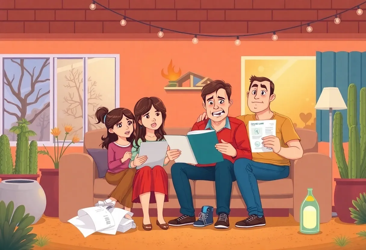 Family concerned about rising electricity bills in Arizona.