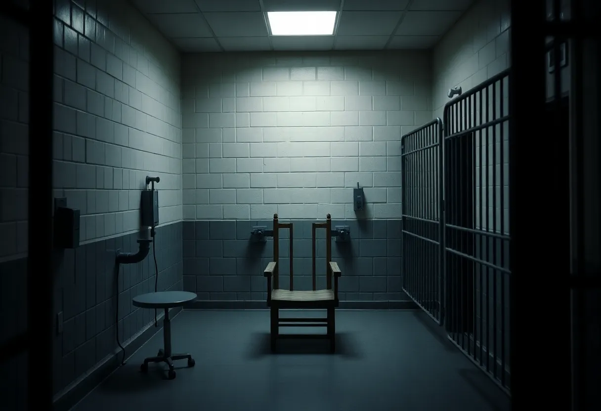 Execution chamber in Arizona State Prison