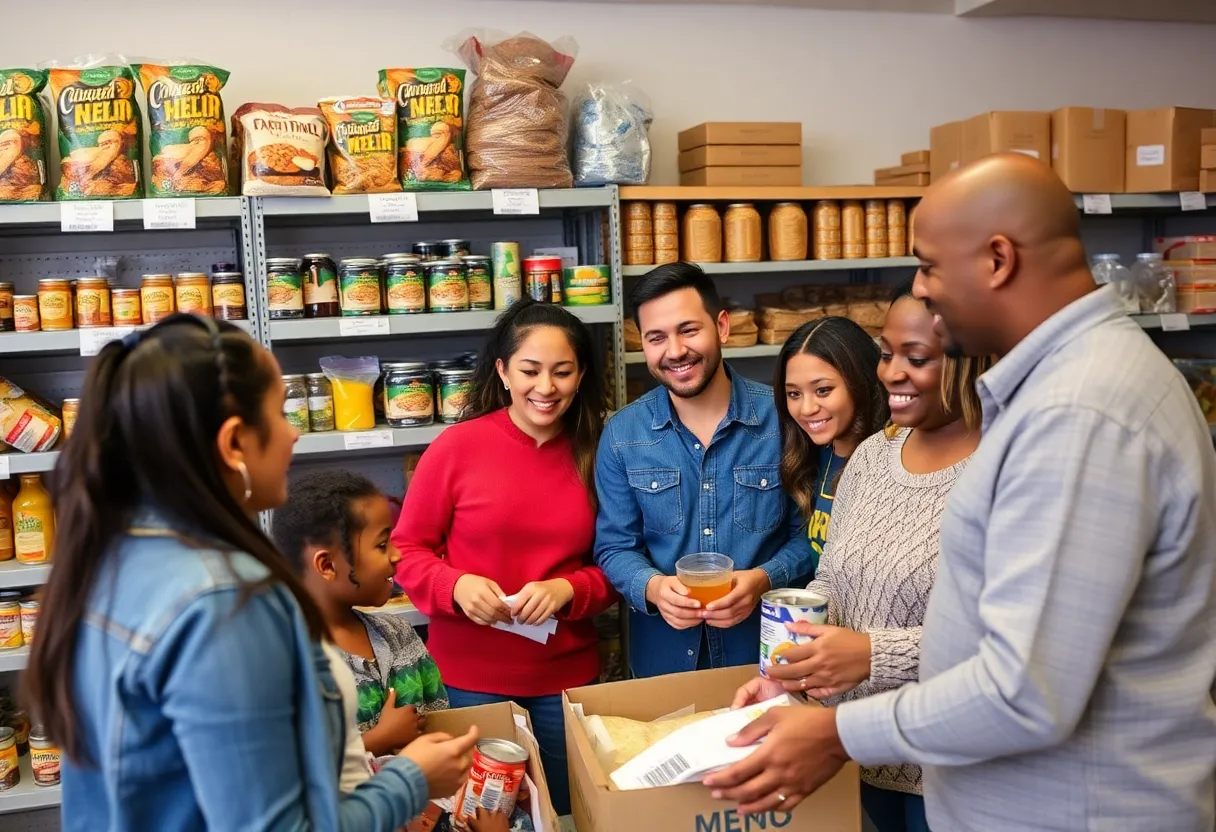 Food bank in Arizona providing assistance to families