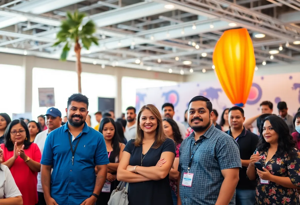 Hispanic business owners networking in Arizona