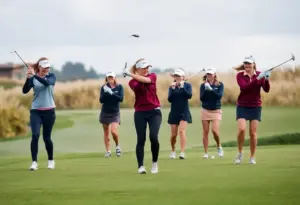 Arizona State women's golf team competing at Stanford Intercollegiate