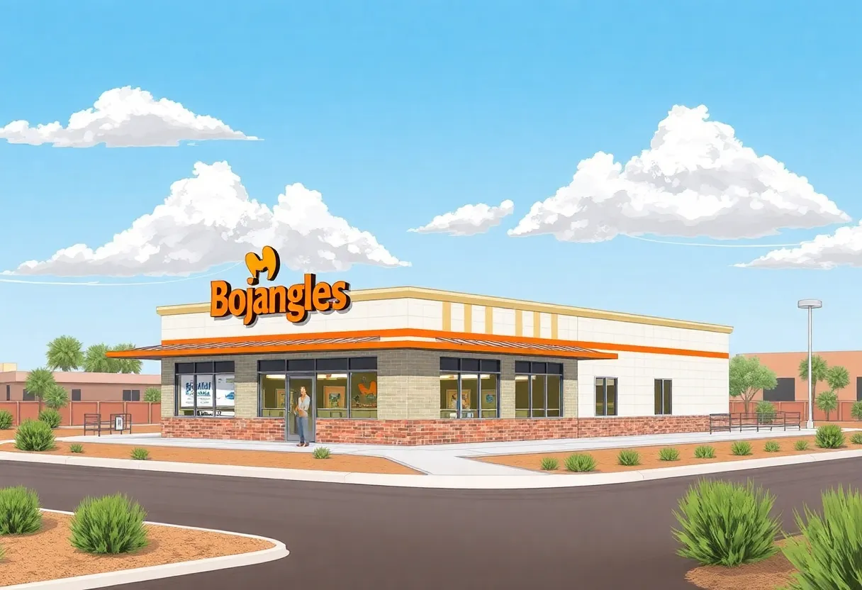 Bojangles restaurant site under construction in Gilbert, Arizona