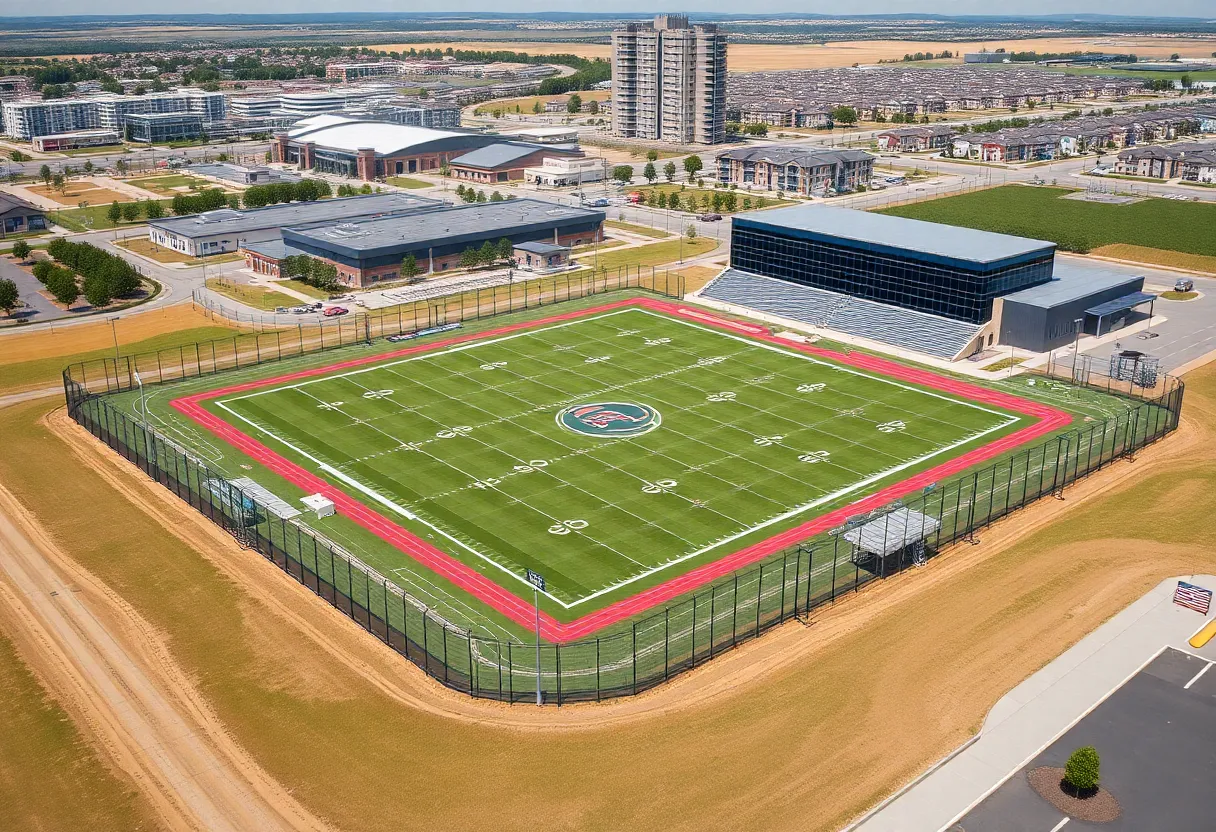 Concept design of the new Arizona Cardinals training facility.