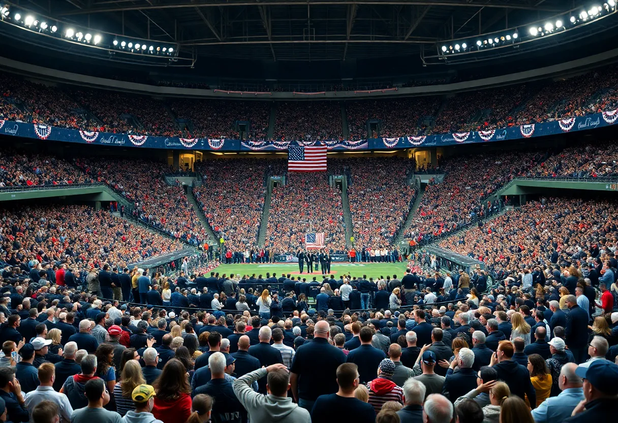 Ceremony at State Farm Stadium for Charlie Kirk