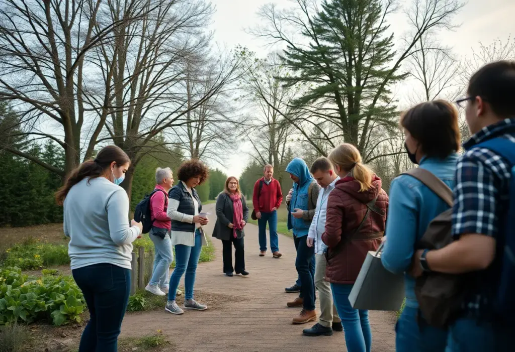 Community members gathered to support missing individuals alert efforts