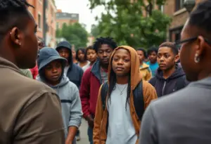 A community forum discussing issues related to rising teen violence.