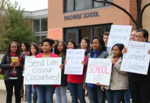 Parents rallying against school closures in District 65