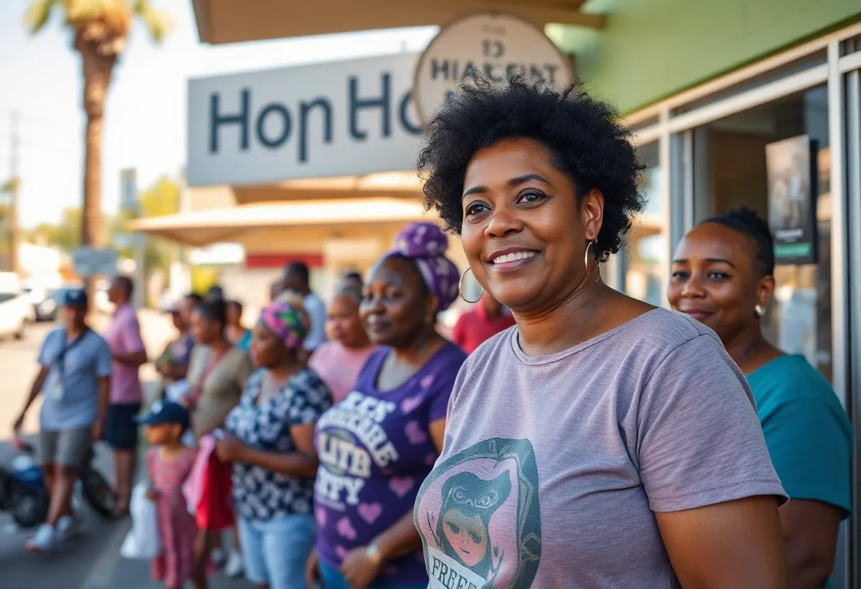 Community life in South Phoenix showing local businesses and community support.