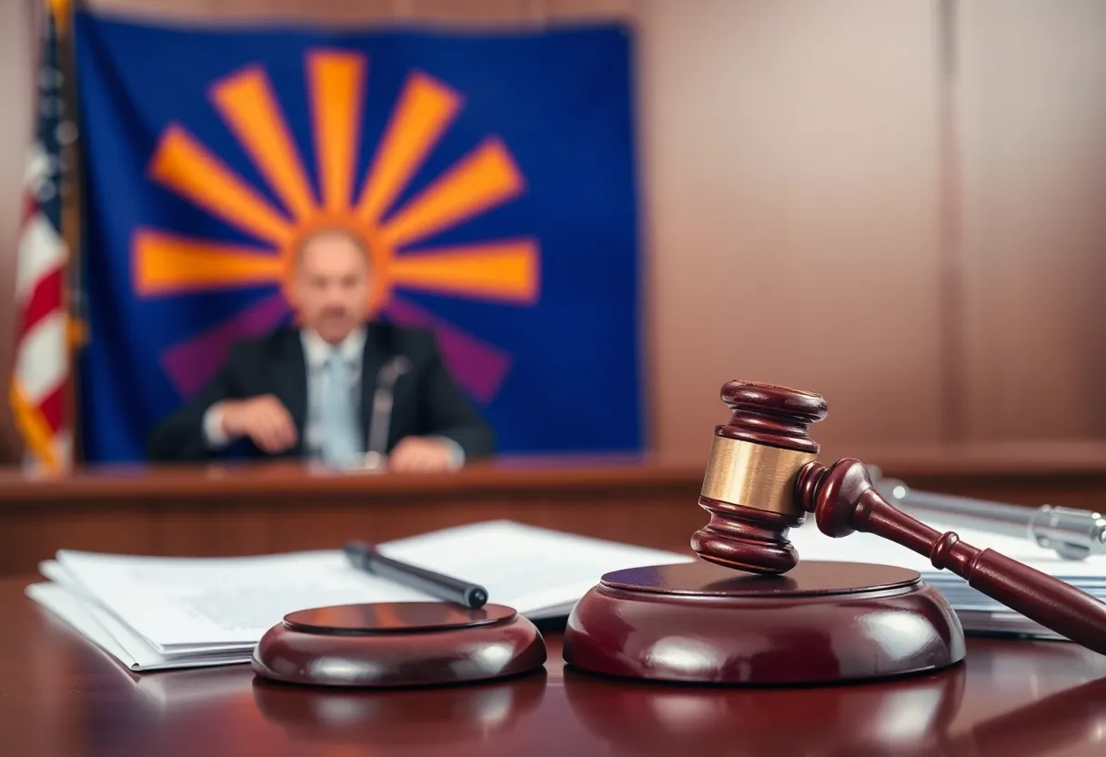 Arizona courtroom representing legal decision on Proposition 314