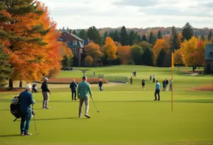 Participants enjoying the Desert Foothills Charity Golf Classic at Troon North Golf Club.