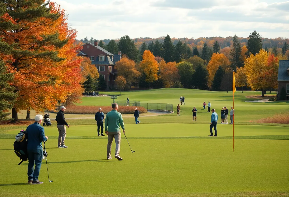 Participants enjoying the Desert Foothills Charity Golf Classic at Troon North Golf Club.