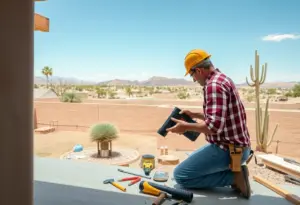 Homeowner performing DIY repairs in Phoenix