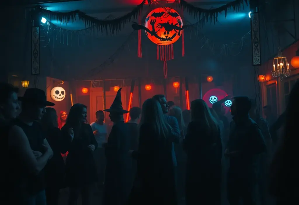 Celebration at a Halloween party
