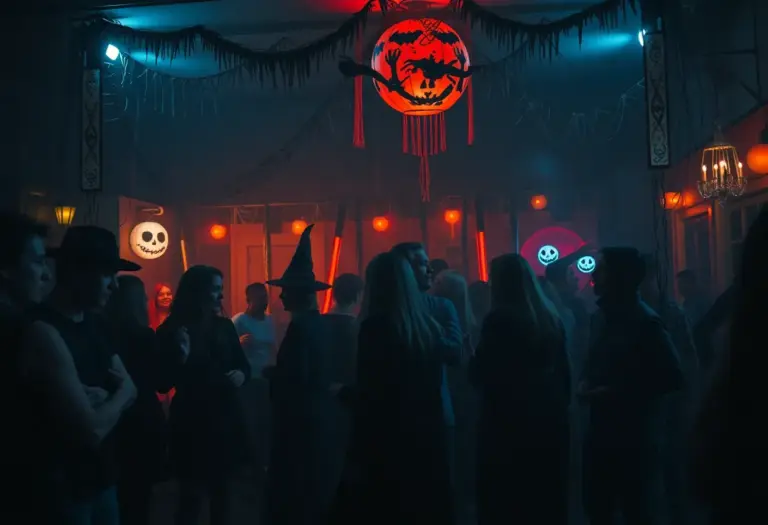 Celebration at a Halloween party