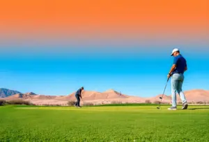 Maria Gonzalez on the green during the Phoenix Women's Open qualifier.