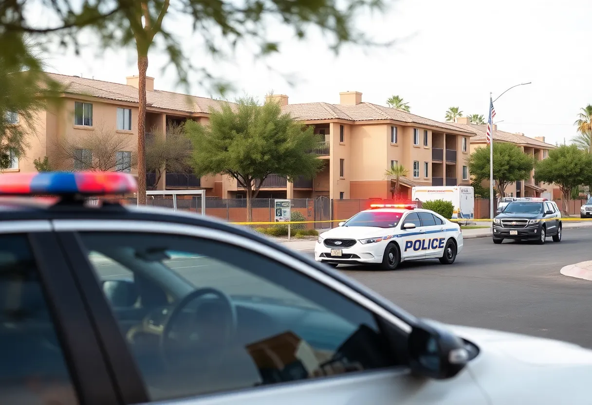 Scene of an officer-involved shooting in West Phoenix