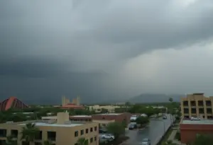 Phoenix streets experiencing heavy rainfall
