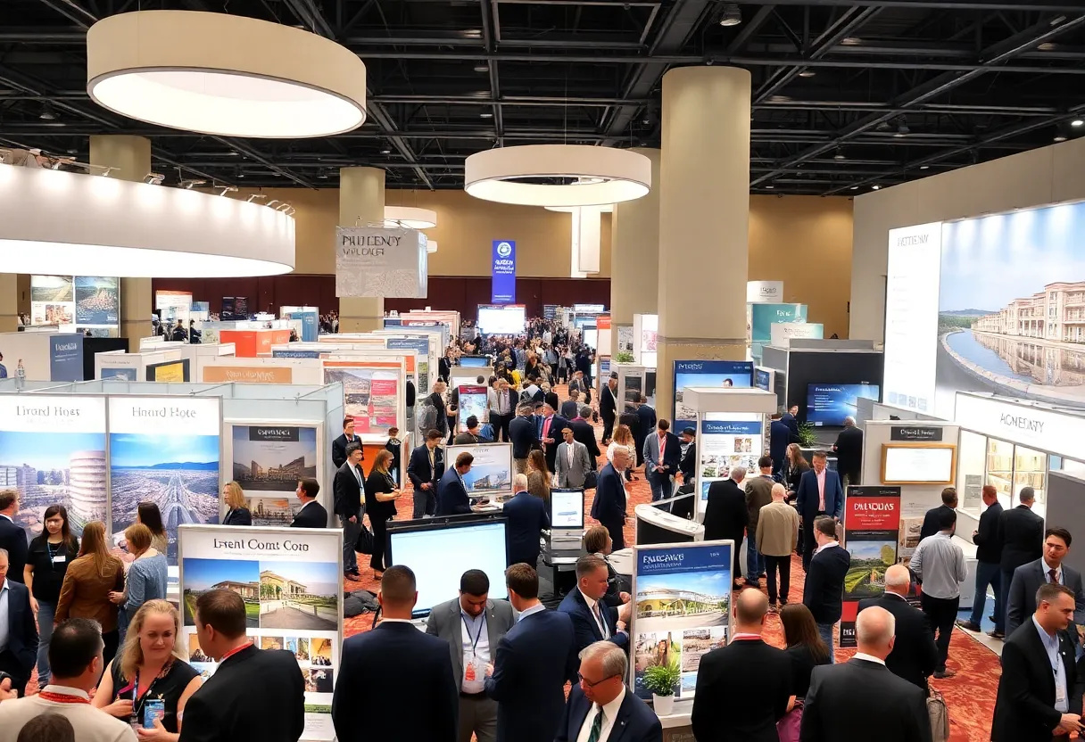 Executives networking at the Phoenix Lodging Conference