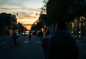 Illustration depicting the aftermath of a shooting incident in Phoenix